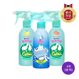 LG Household & Health Care [Removes Sweat Odor from Summer Sneakers] On the Body Cotton Foot Let's Wash Your Feet Foot Shampoo Full Size 385ml x 4 (Choose 1 from Lemon/Grapefruit/Cooling) - Cooling / LG생활건강 [여름 운동화 속 땀냄새 제거] 온더바디 코튼풋 발을 씻자 풋샴푸 본품 385ml x