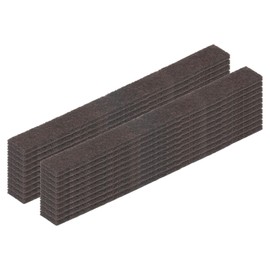 uxcell Felt Strips with Adhesive Backing, 20 Pcs 1/2" x 6" x 0.12" Anti Scratch Furniture Felt Tapes Self-Stick Pads for Protecting Hardwood Floor, Light Brown
