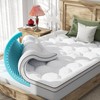 Dual Layer 4 Inch Full Size Mattress Topper, Memory Foam