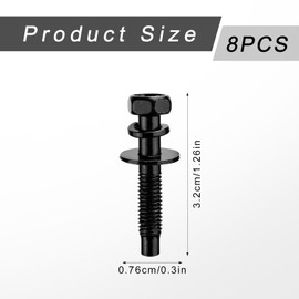 8pcs Air Cleaner Fasteners for Accord Civic CR-V OE Replacement 90091P36000, Engine Air Filter Housing Fastener Screws Bolts Parts