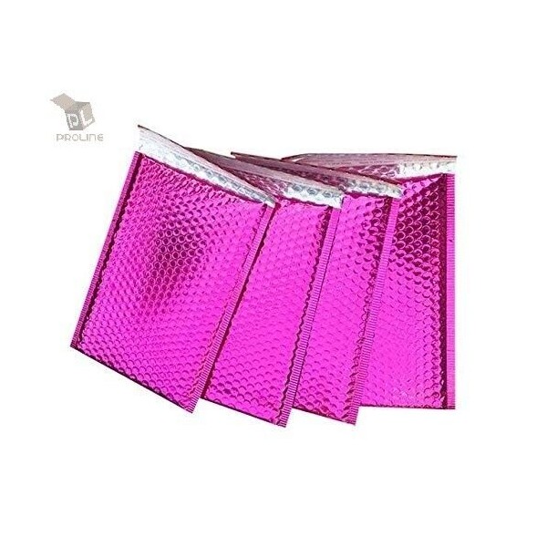ProLine 50 #2 Glamour Metallic Pink Poly Bubble Shipping Mailers