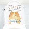 Fujitoya Wall Sticker Cat Fish Toilet Lid Refrigerator Lid Toilet