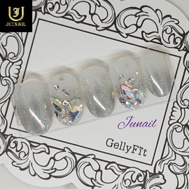 Hologram powder handmade nail tips - Short straight nose pin / 홀로그램파우더 수제네일팁 - 숏일자형코핀