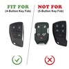 TANDRIVE 4-Button Key Fob Cover for 2023-2025 2026 Chevy Colorado