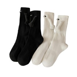 Weforu Unisex Funny 3D Magnetic Hand Socks, Novelty Socks,Funny Couple Socks Handholding Stockings for Women Men