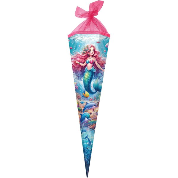 goldbuch 98 162 Schultüte 85 cm Prinzessin Aquarina, Zuckertüte 6-eckig,