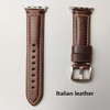HUAFIY Compatible for iWatch Band 42mm 44mm 45mm46mm49mm, Grain Leather