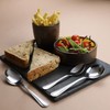Genware TRTAZ11A Bead Cutlery Dessert Spoons - Pack of 12