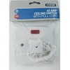 Electric Shower Ceiling Switch with Pull Cord 45 Amp Double