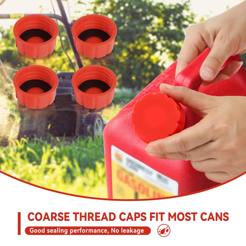Niwicka 5 Gallon Gas Can Cap Replacement, Coarse Thread Gas