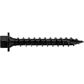 #14 X 2" Heavy Duty Black Timber/Log/Landscaping Wood Screws - Exterior Coated Heavy Duty Screws - ~50 Screw Count - Heavy Duty Black Log Wood Screws
