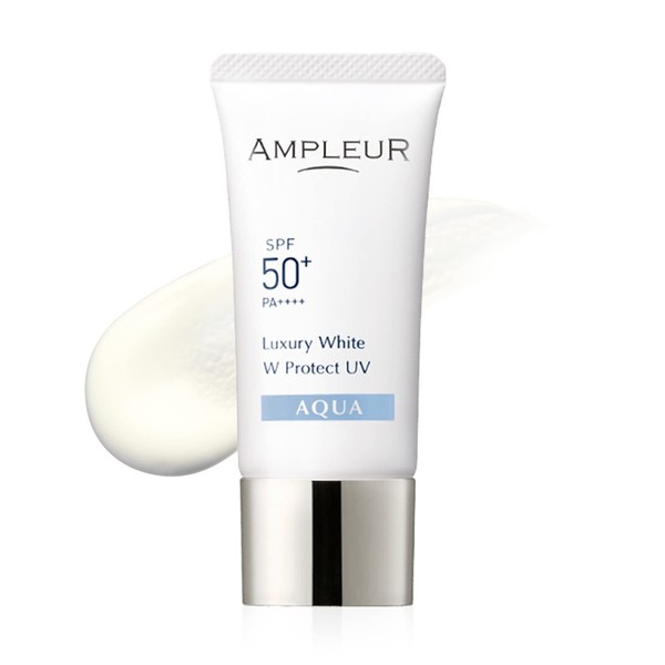 Ampleur Sunscreen Serum, Luxury White, W Protect UV Aqua, 1.1 oz (30 g) [SPF50+ PA++++], Doctor's Cosmetics
