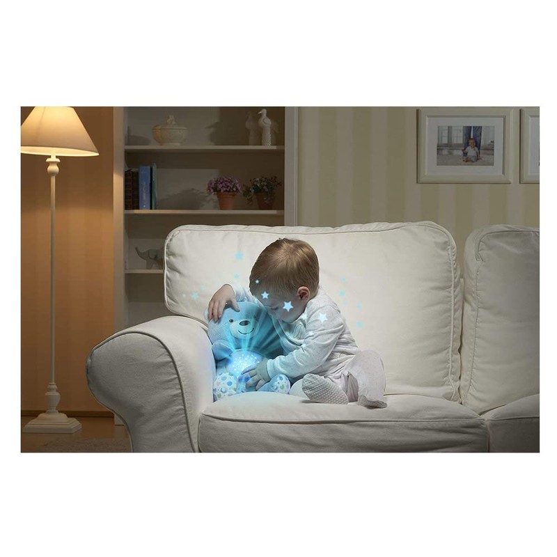 Chicco First Dreams Teddy Bear with Night Light, Blue |
