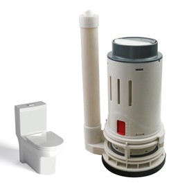 T Tulead Toilet Flush Valve 3-Inch Dual Flush Valve 210mm/8.27" Height Toilet Replacement Parts for One-Piece Toilet