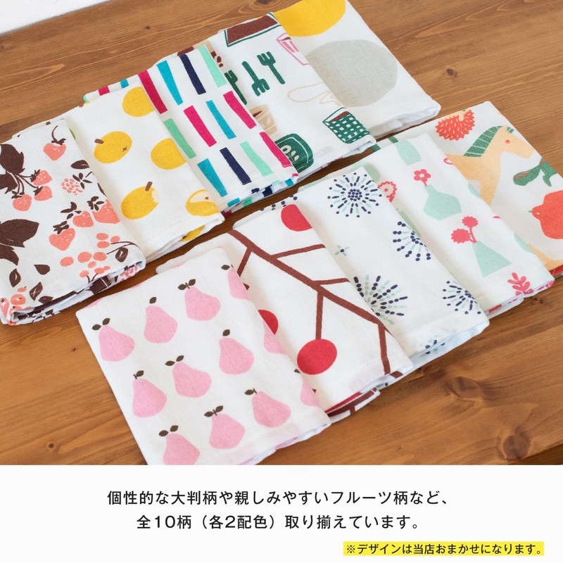 Bloom Gauze Hand Towels, 6-Piece Set, Gauze Touch, Senshu Towel,