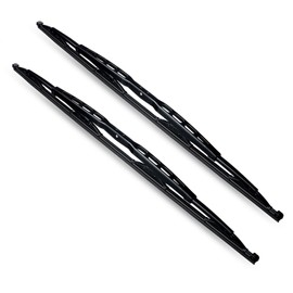 ClixWipers Heavy Duty 2-Pack 32" + 32" Replacement Windshield Wiper Blade for Truck, Bus, RV, and Equipment - Fits 7/8" -1" Wide Saddle Wiper Arms (Set of 2)