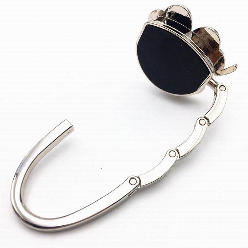 ROFLYER Clover Design Foldable Handbag Hanger Folding Purse Table Hook