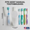 American Comb Toothbrush Holder (White) - Made in The USA.