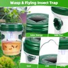 Solar Wasp Trap with LED Light - 2026 Upgraded Reusable