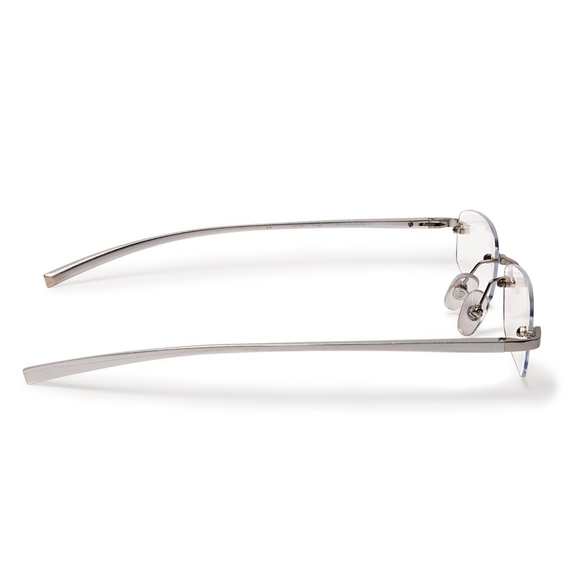 Visualites Pillow Lens Lightweight Aluminum Rimless Reading Glasses for Men