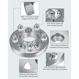 AINTIER 2X 20mm 5x100 to 5x112 Hub Centric Wheel Spacers Kit 57.1mm 14x1.5 Studs Aluminum Forged Adapters fit for 2000-2015 for TT Quattro 2007-2009 for Phaeton V8 2004-2006 for Rabbit