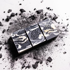 Pacha Bar Soap 3 Pack | Premium, Handcrafted, Hydrating | Natural Face Wash, Hand Cleanser, Body Wash | Soothing Essential Oils, 4 oz (Charcoal)