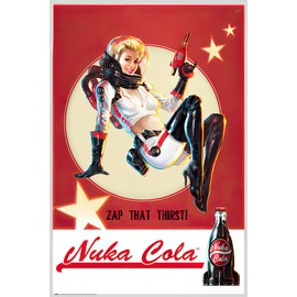 POSTER STOP ONLINE Fallout 4 - Gaming Poster/Print (Nuka Cola Girl - Zap Your Thirst) (Size 24" x 36") (Poster & Poster Strip Set)