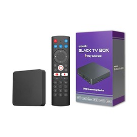 BOXPUT M5 Android TV Box, Android 10.0 TV Box, 2G RAM 16G ROM 4K Android TV Box, Dual WiFi 6.4G/5G BT5.2 Remote Control Smart TV Box, with Bluetooth Voice Infrared Isolation Remote Control