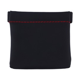Soft Elastic Snap Spring Pouch, PU Leather Headphone Storage Bag with Waterproof, Easy-to-clean, Portable Travel Bag for Earphones, Coins, Keys, etc.