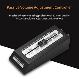 YDuupxe Passive Volume Control, HiFi Preamp for Active Monitor Speakers, Easy Volume Adjustment, Lossless Output