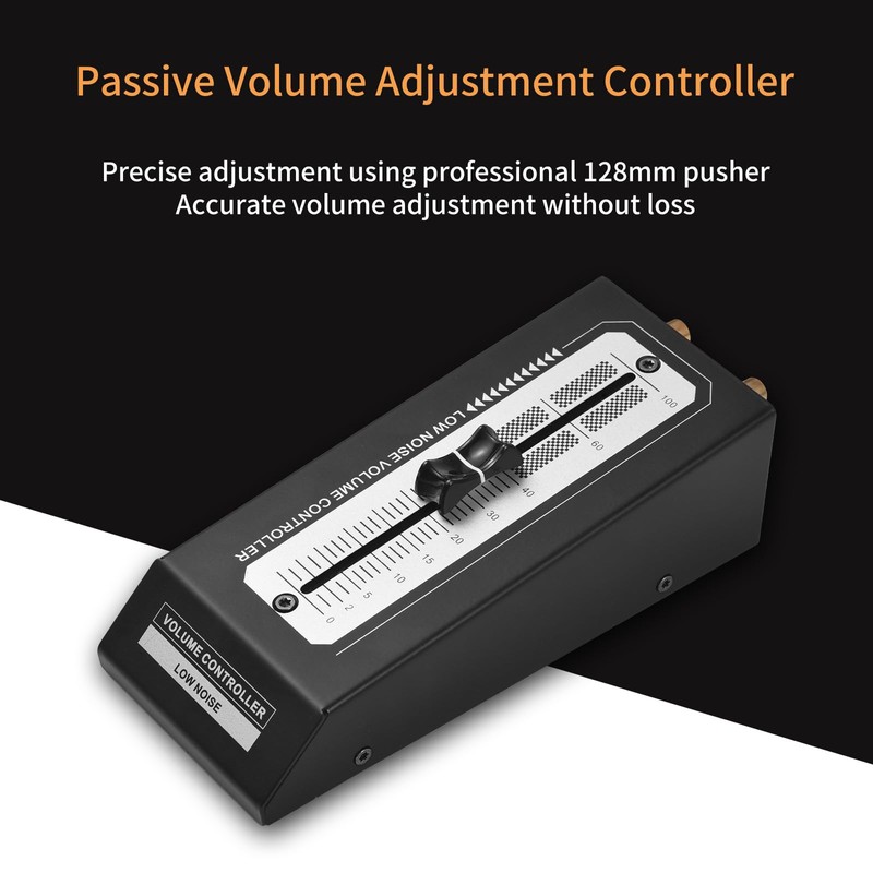 YDuupxe Passive Volume Control, HiFi Preamp for Active Monitor Speakers,