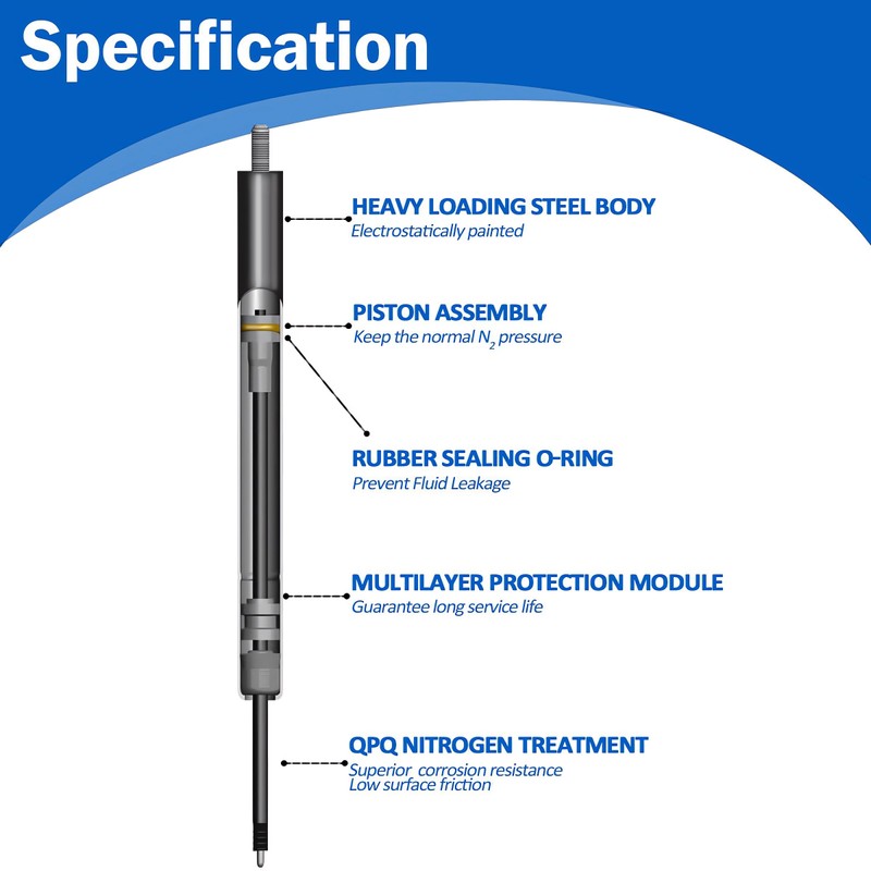 for 2015 2016 2017 Hyundai Sonata Hood Struts Lift Supports