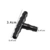 VOANZO 100pcs 6.35mm Barbed Hook Connectors Drip Irrigation Tea Pipe