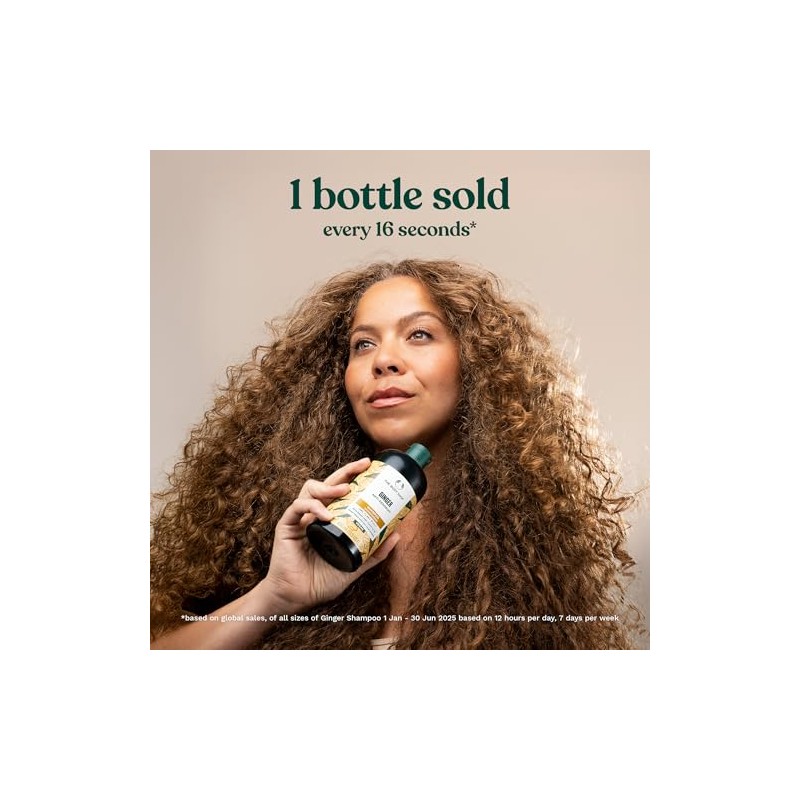 The Body Shop Ginger Anti Dandruff Shampoo, Green, Honey, 400