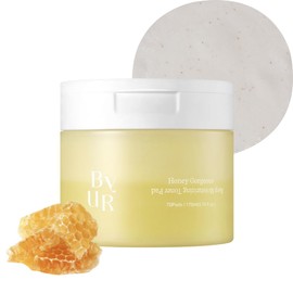 ByUR Honey Gorgeous Keep - Almohadillas de Tóner Hidratante, cuidado profundamente hidratante, reafirmante y de la elasticidad para piel seca, miel y ceramidas, 100% algodón orgánico para el cuidado