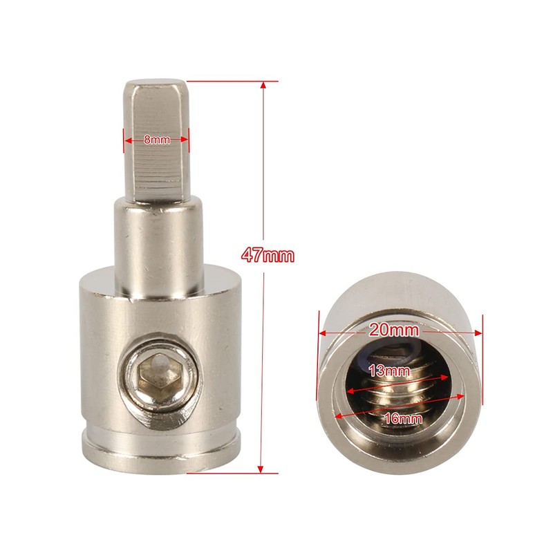 Amp Input Reducer Connectors 0 Gauge to 4 Gauge Car