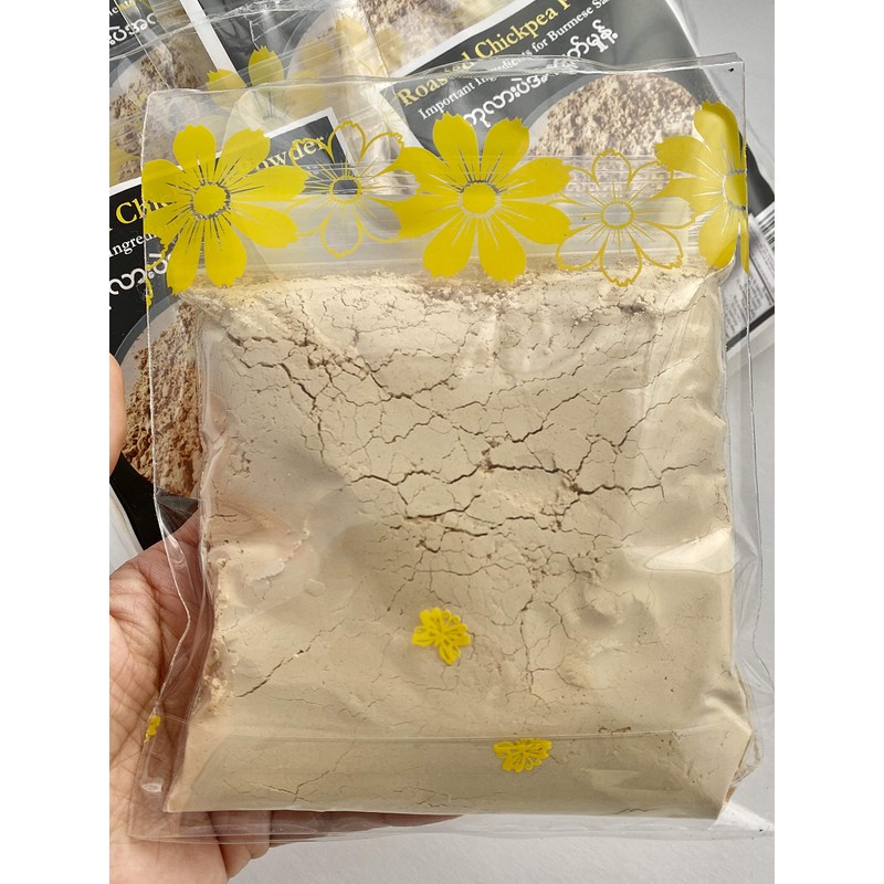 Roasted chickpea powder for Burmese salads (ကုလားပဲက်က္မႈန္႔စစ္စစ္)