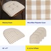 Sweet Home Collection Chair Cushion Memory Foam Pads Tufted Slip
