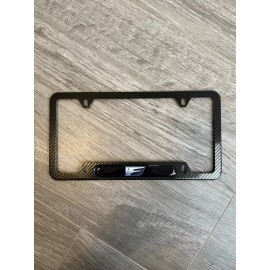 Unbranded Stainless Steel Lexus F License Plate Frame with Carbon Fiber Texture