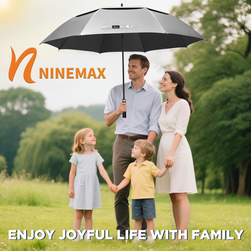 NINEMAX UV Potection Golf Umbrella, 54 Inch UV Umbrellas for