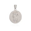NKlaus 18.5 mm 9718 Saint Christopher Pendant 925 Silver Partially