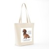 CafePress Dachshund Tote Bag Reusable Natural Beige Canvas Shopping Bag