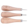 Leather awl, ergonomic design, professional cutting tool made of leather