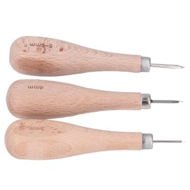 Leather awl, ergonomic design, professional cutting tool made of leather with high hardness for sewing leather