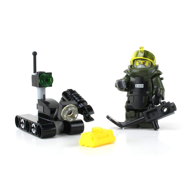 Battle Brick EOD Disposal Team and Robot US Navy Custom Set
