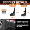 x xotic tech 4PCS Car Front & Rear Mud Flap