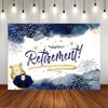 Lofaris Happy Retirement Backdrop - Police Retirement Party Decorations Flag,