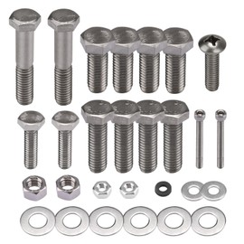 Pool Pump Bolt Kit for All Pentair Whisperflo/Intelliflo Pool & Spa Pumps, Complete Hardware Assembly Include Motor Bolts, Diffuser Screws, Washers, Nuts, Foot and Insert Bolt, Seal Plate Bolt, Etc