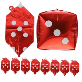 CORHAD Cube Dice Balloons Aluminum Foil Balloons 20pcs Dice Shape for Party Decorations