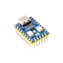 waveshare RP2040-Zero Mini Board with Pre-Soldered Header High-Performance Pico-Like MCU Board Based on Raspberry Pi Microcontroller Chip RP2040,USB-C Connector,Low-Cost, Support C/C++,MicroPython